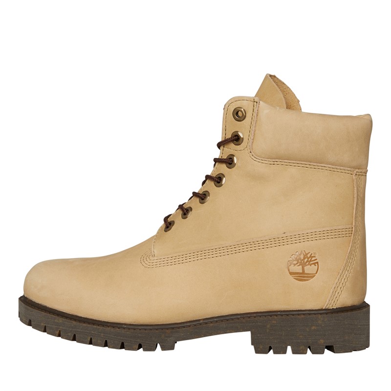 Mens Heritage Boots Light Beige Full Grain