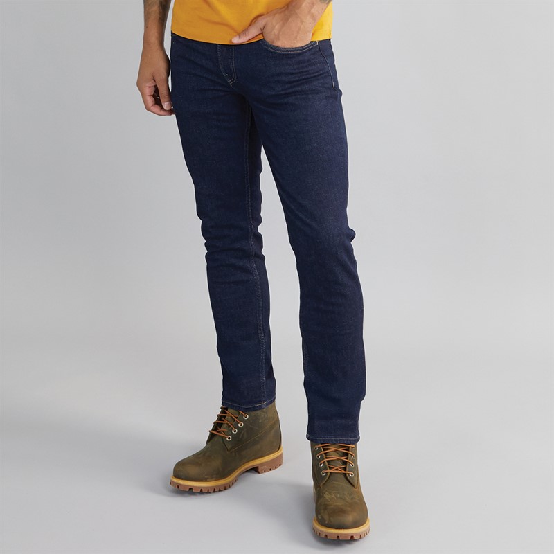 Mens Five Pocket Slim Fit Jeans Rinse