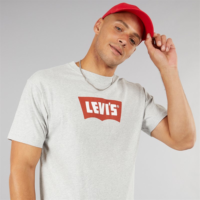 Mens Vintage Graphic T-Shirt Light Heather Grey 1 Mens Vintage Graphic T-Shirt Light Heather Grey