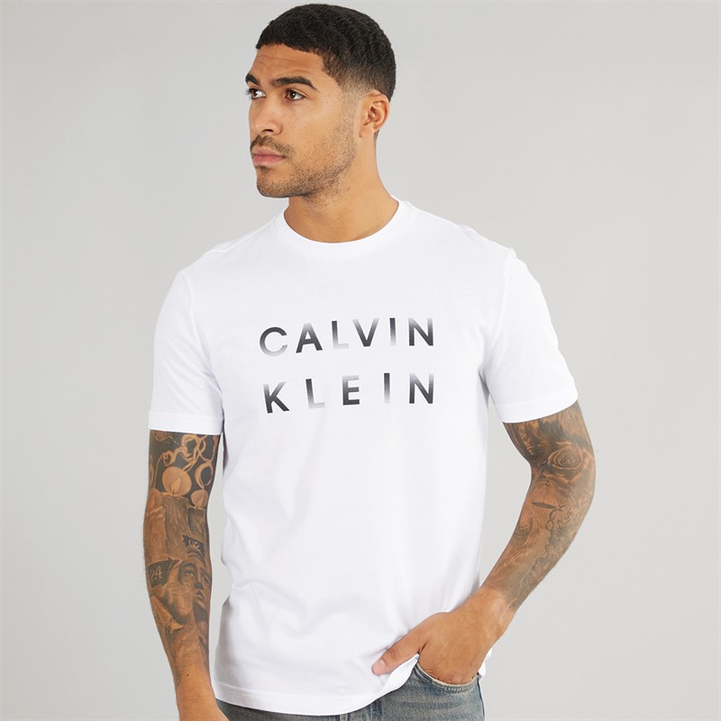 Mens Enlarged Logo T-Shirt Bright White