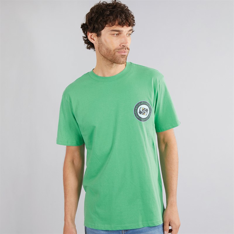 Mens Circle Back T-Shirt Green Spruce 2 Mens Circle Back T-Shirt Green Spruce