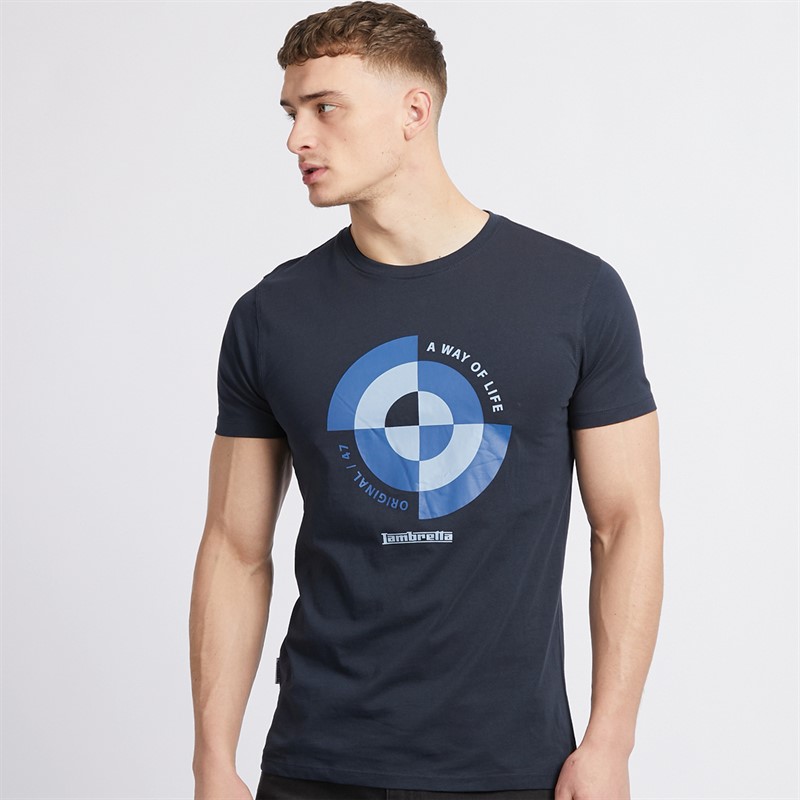 Mens Target Quadrant T-Shirt Navy