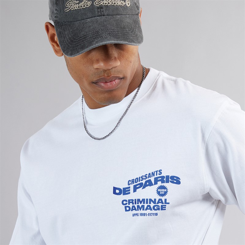 Mens Croissant T-Shirt Off White 3 Mens Croissant T-Shirt Off White