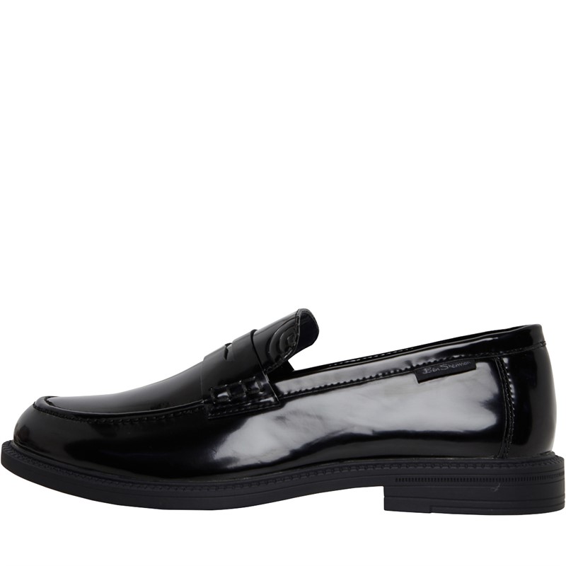 Mens Chancery Loafers Black Shine