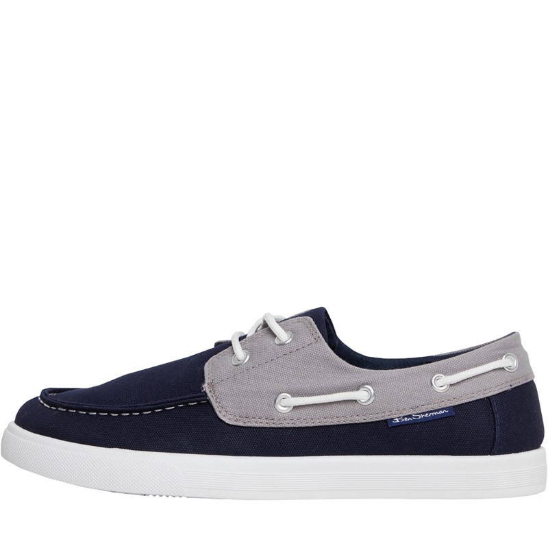 Mens Lagoon Bay Deck Shoes Navy/Grey 1 Mens Lagoon Bay Deck Shoes Navy/Grey