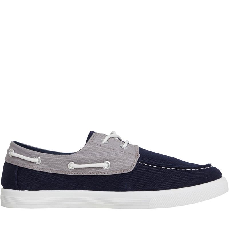 Mens Lagoon Bay Deck Shoes Navy/Grey 5 Mens Lagoon Bay Deck Shoes Navy/Grey