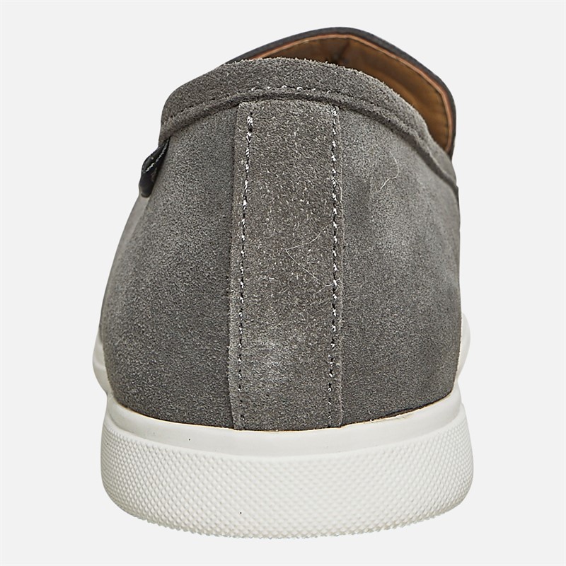 Mens Amarillo Loafers Grey Suede 3 Mens Amarillo Loafers Grey Suede