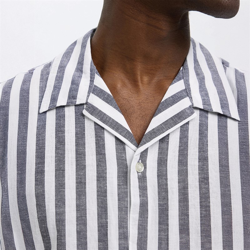 Mens Relaxsun Short Sleeve Resort Shirt Sky Captain/Stripes 3 Mens Relaxsun Short Sleeve Resort Shirt Sky Captain/Stripes