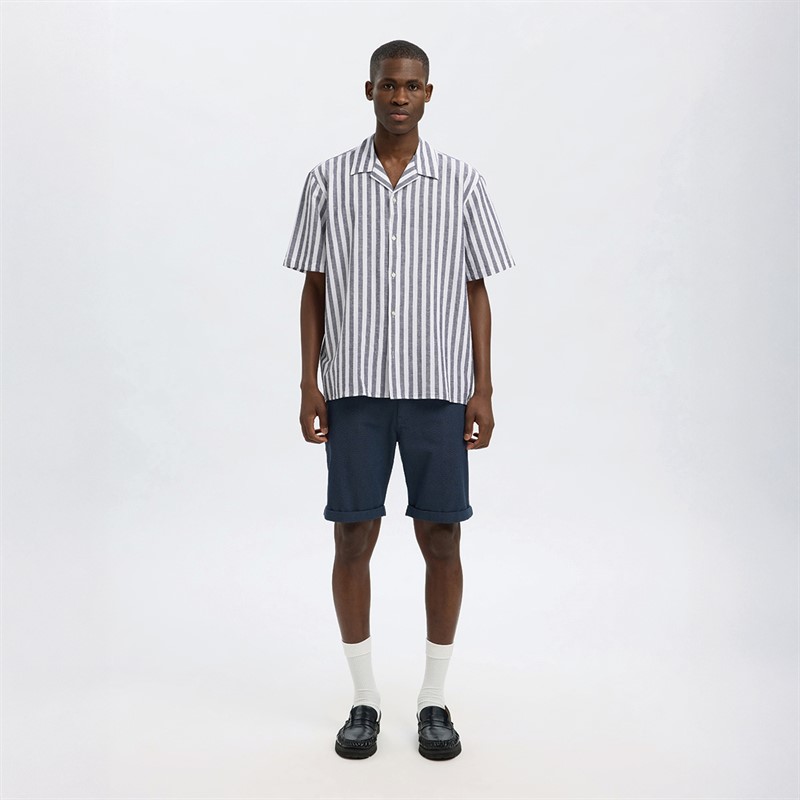 Mens Relaxsun Short Sleeve Resort Shirt Sky Captain/Stripes 4 Mens Relaxsun Short Sleeve Resort Shirt Sky Captain/Stripes
