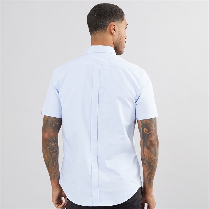 Mens Short Sleeve Oxford Shirt Sky 2 Mens Short Sleeve Oxford Shirt Sky