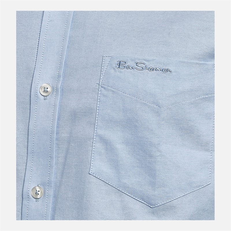 Mens Short Sleeve Oxford Shirt Sky 3 Mens Short Sleeve Oxford Shirt Sky