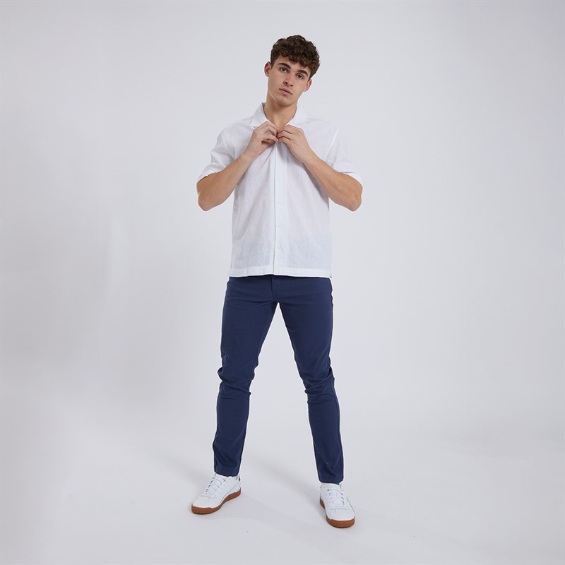 Mens Auxin Short Sleeve Shirt White 3 Mens Auxin Short Sleeve Shirt White