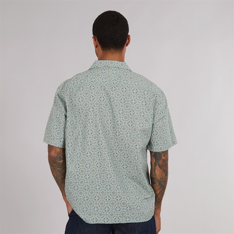 Mens Relaxsun Short Sleeve Resort Shirt Iceberg Green/Mosaic 2 Mens Relaxsun Short Sleeve Resort Shirt Iceberg Green/Mosaic