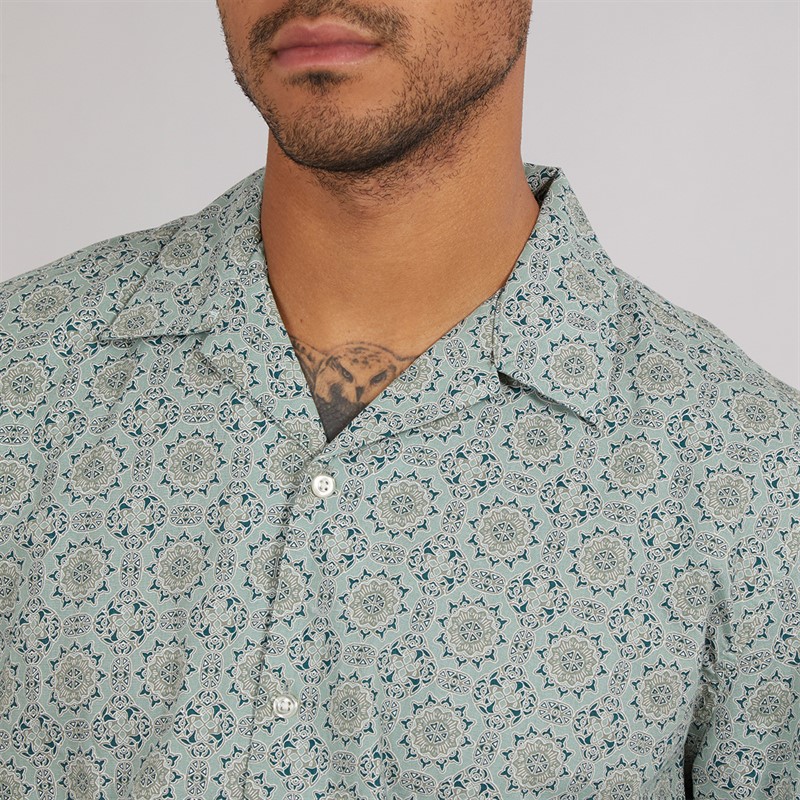 Mens Relaxsun Short Sleeve Resort Shirt Iceberg Green/Mosaic 3 Mens Relaxsun Short Sleeve Resort Shirt Iceberg Green/Mosaic