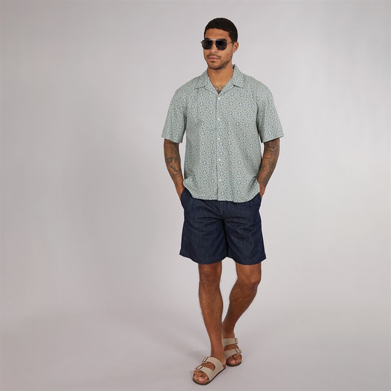 Mens Relaxsun Short Sleeve Resort Shirt Iceberg Green/Mosaic 4 Mens Relaxsun Short Sleeve Resort Shirt Iceberg Green/Mosaic