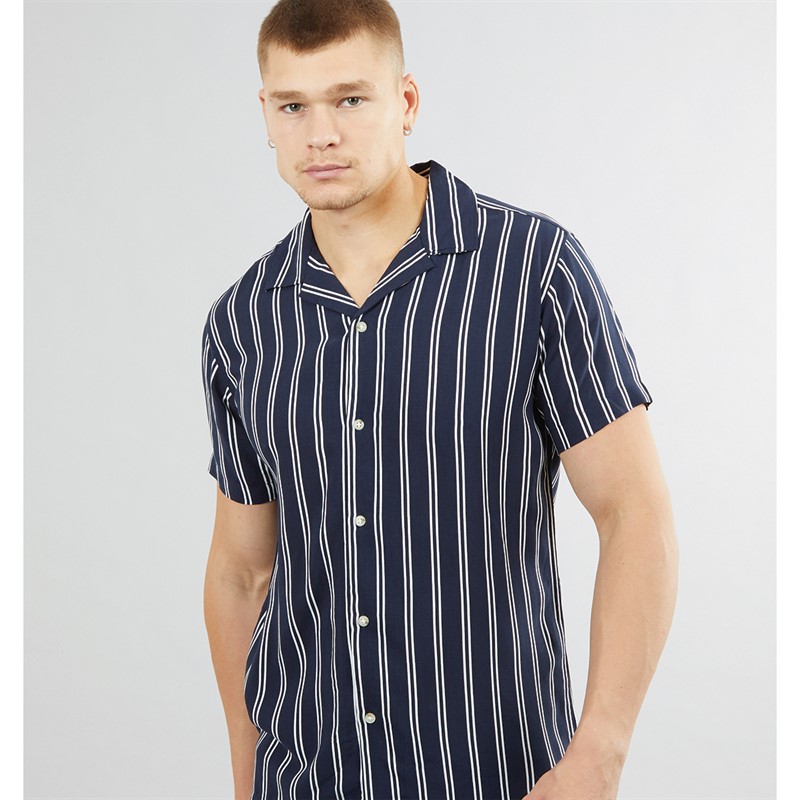 Mens Luke Resort Short Sleeve Shirt Sky Captain
