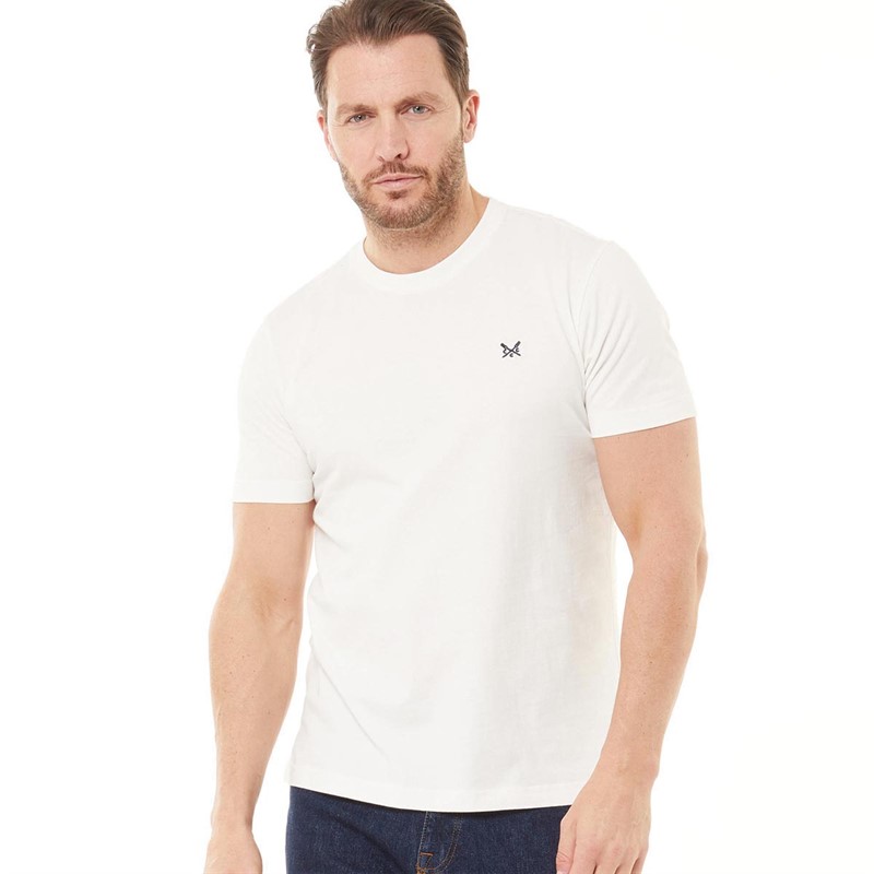 Mens Round Neck T-Shirt White