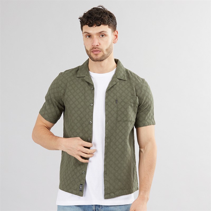 Mens Alavaro Short Sleeve Shirt Khaki