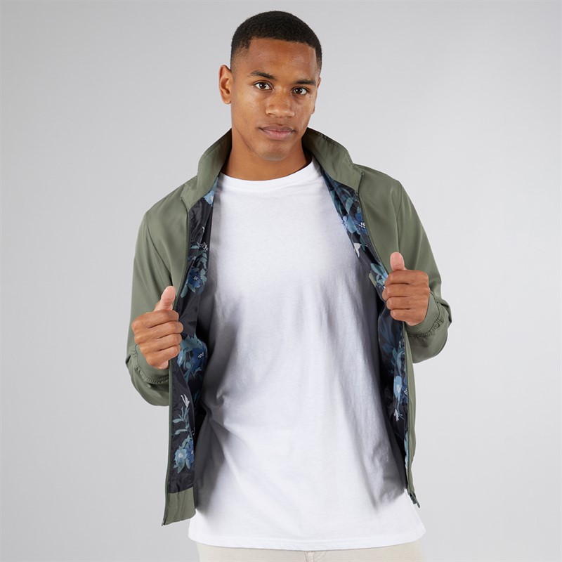 Mens Bastian Harrington Bomber Jacket Beetle