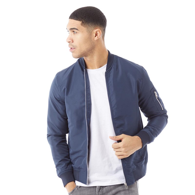 Mens Mash Bomber Jacket Navy Blazer 1 Mens Mash Bomber Jacket Navy Blazer