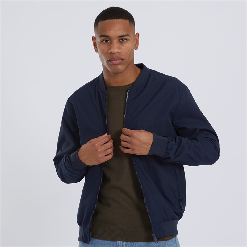 Mens Sanjay Bomber Jacket Navy