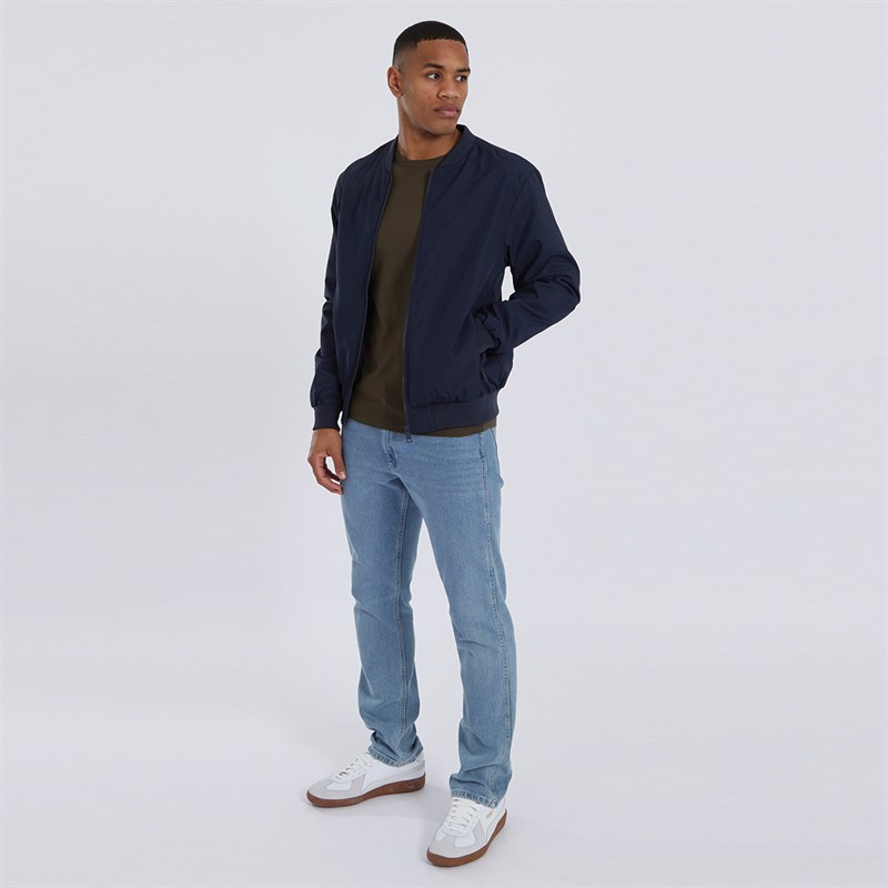 Mens Sanjay Bomber Jacket Navy 4 Mens Sanjay Bomber Jacket Navy
