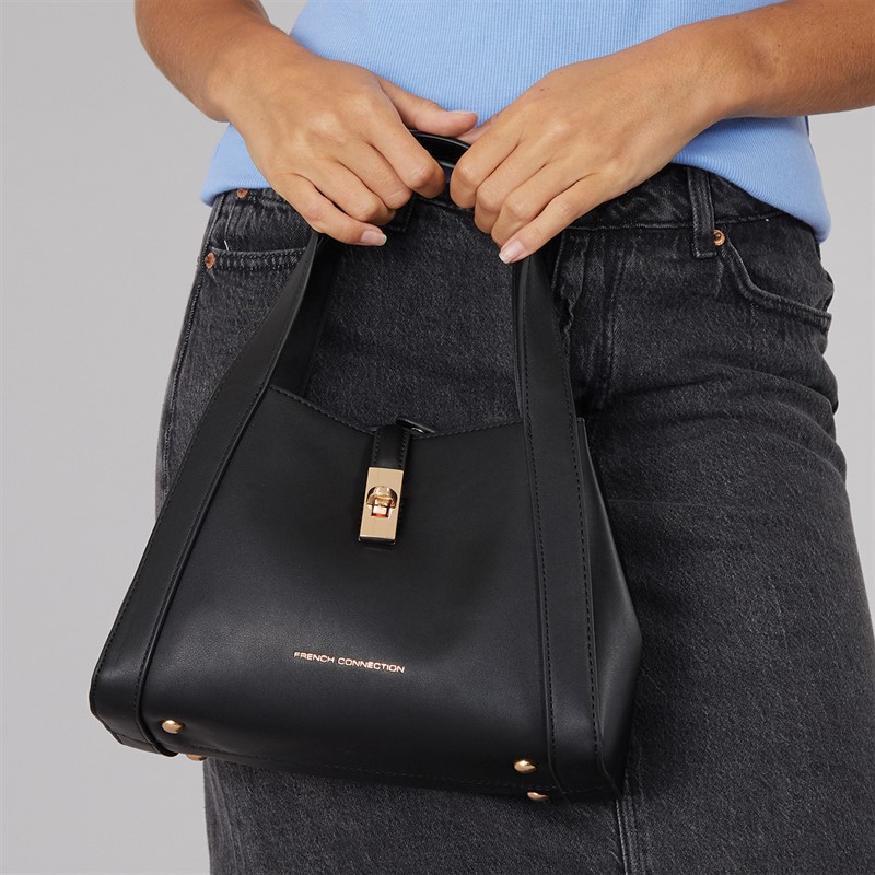 Womens Lock Bag Black
