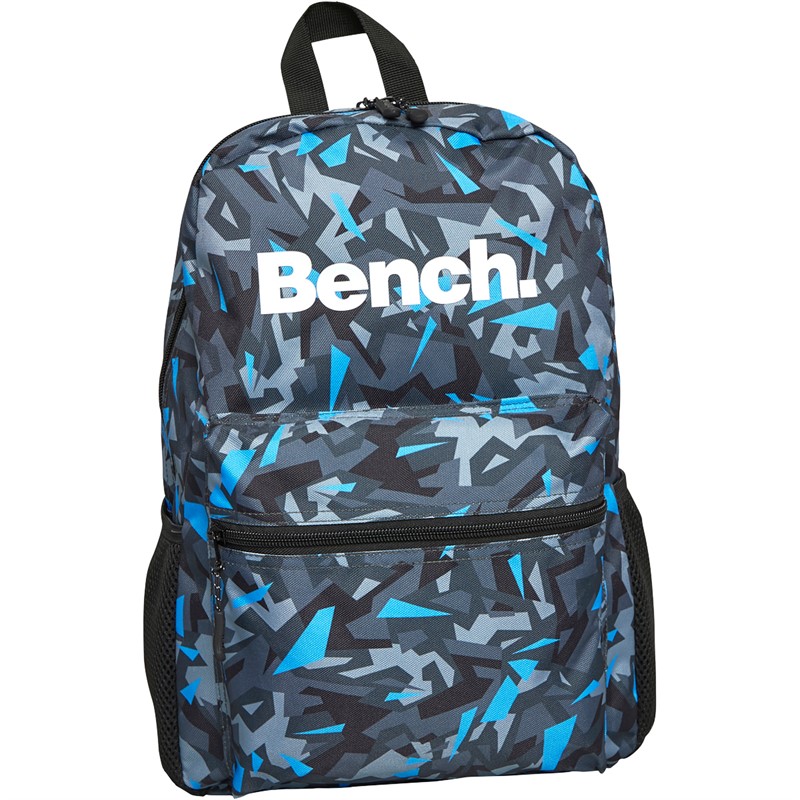 Kids Logo Patterned Backpack Grey/Blue