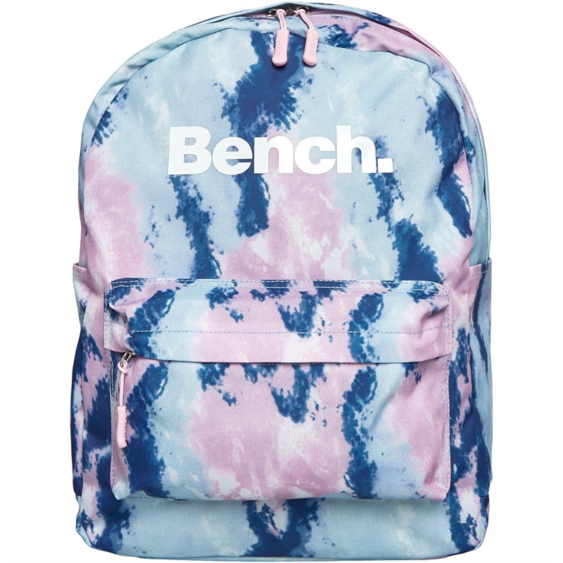 Girls Logo Patterened Backpack Pink/Blue