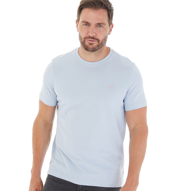 Mens Round Neck T-Shirt Classic Blue