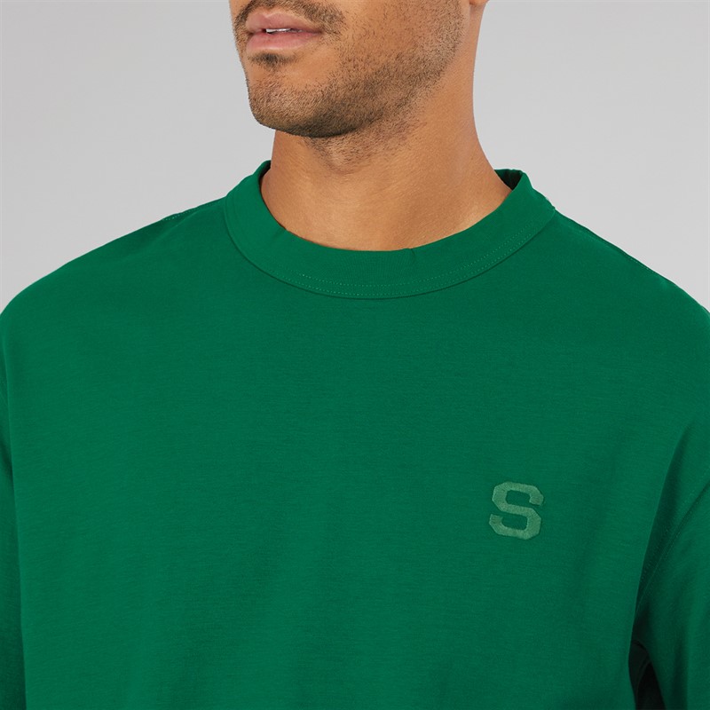 Homme Mens Chester Short Sleeve Binding T-Shirt Verdant Green 3 Homme Mens Chester Short Sleeve Binding T-Shirt Verdant Green