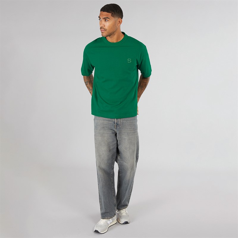 Homme Mens Chester Short Sleeve Binding T-Shirt Verdant Green 4 Homme Mens Chester Short Sleeve Binding T-Shirt Verdant Green