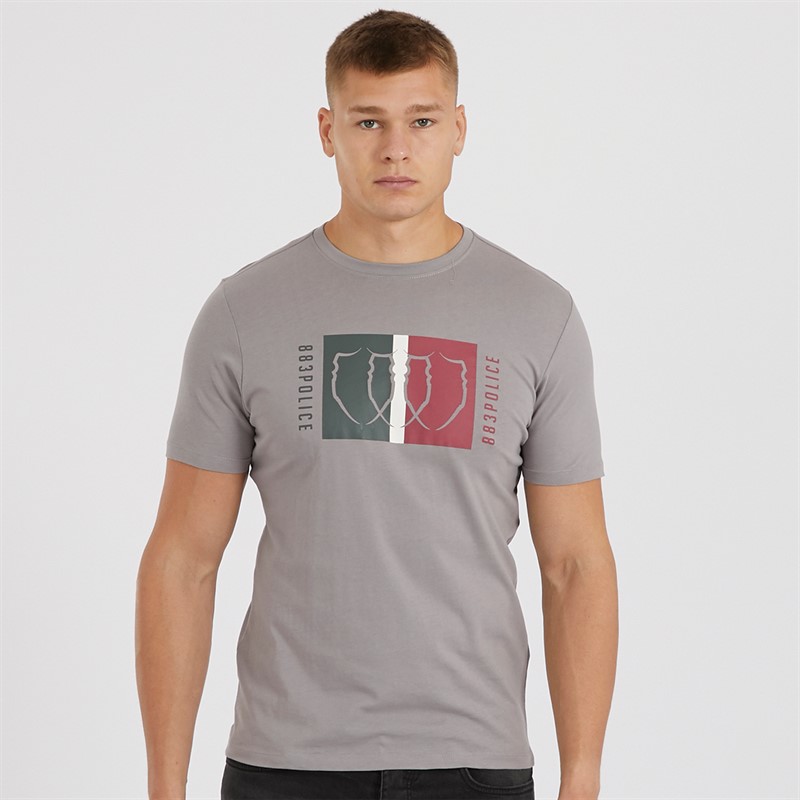 Mens Youlton T-Shirt Stone Grey