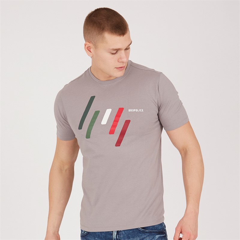 Mens Udimore T-Shirt Stone Grey