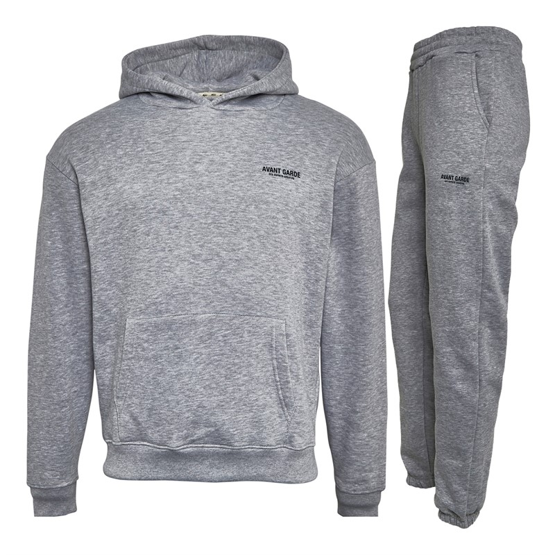 Mens Creatives Tracksuit Light Grey Marl
