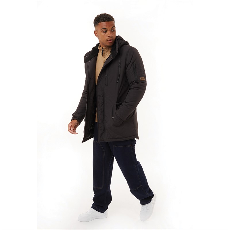 Mens Parka Jacket Black 4 Mens Parka Jacket Black