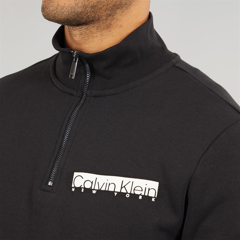 Mens NY Chest Box Logo Sweatshirt CK Black 5 Mens NY Chest Box Logo Sweatshirt CK Black