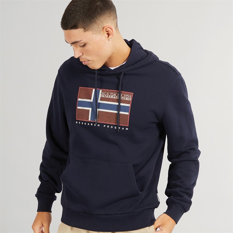 Mens Bemiles Hoodie Blue Marine