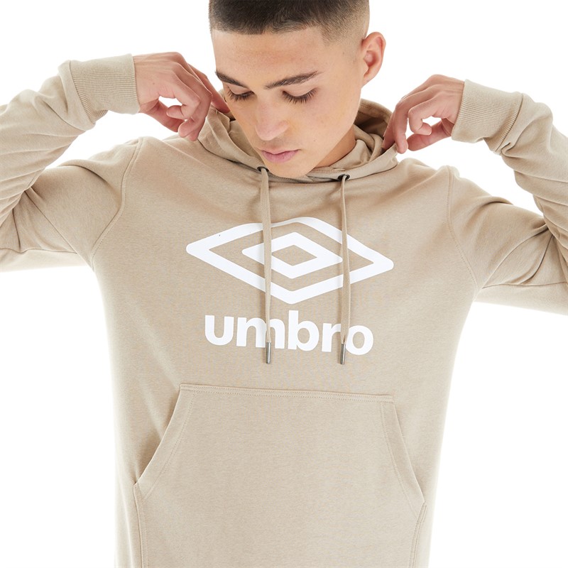 Mens Core Hoodie Stone/White 3 Mens Core Hoodie Stone/White