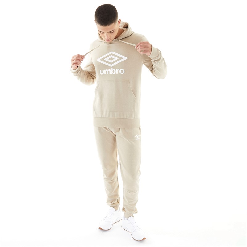 Mens Core Hoodie Stone/White 4 Mens Core Hoodie Stone/White