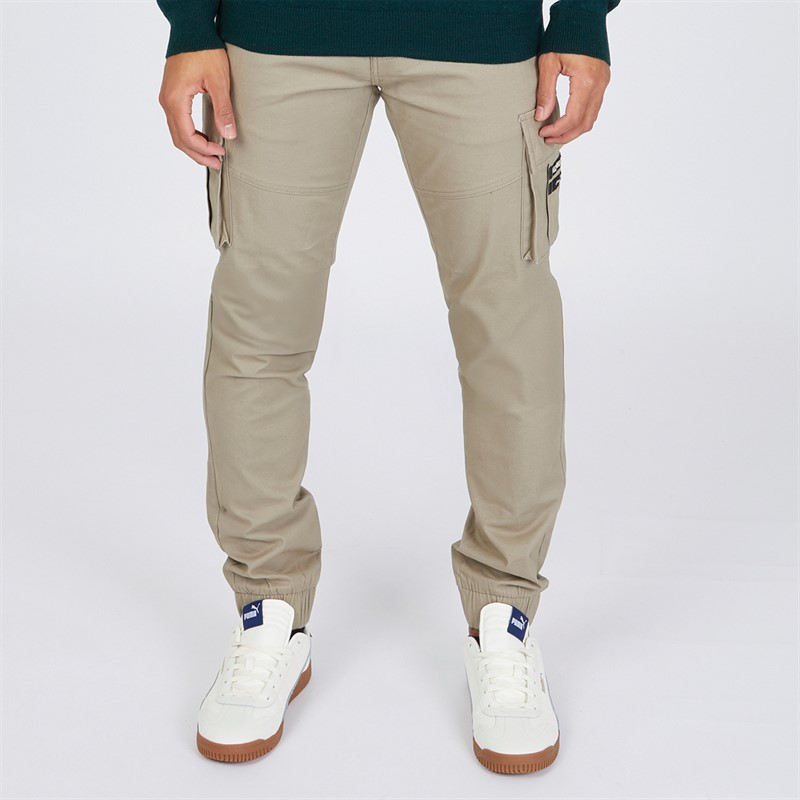 Mens Chemmer Woven Cargo Pants Stone