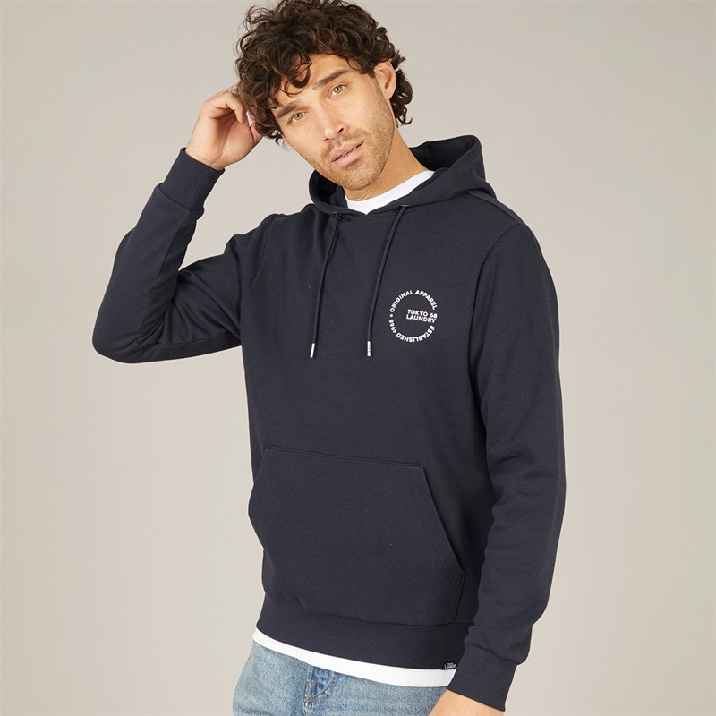 Mens Layden Hoodie Navy