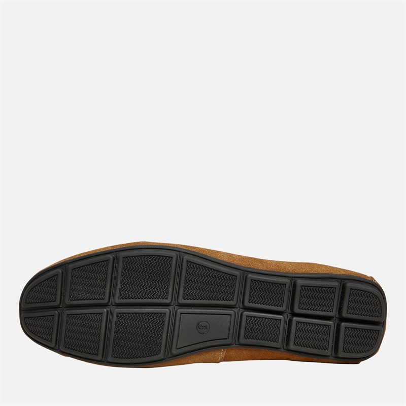 Mens Suede Driving Loafers Tan 2 Mens Suede Driving Loafers Tan