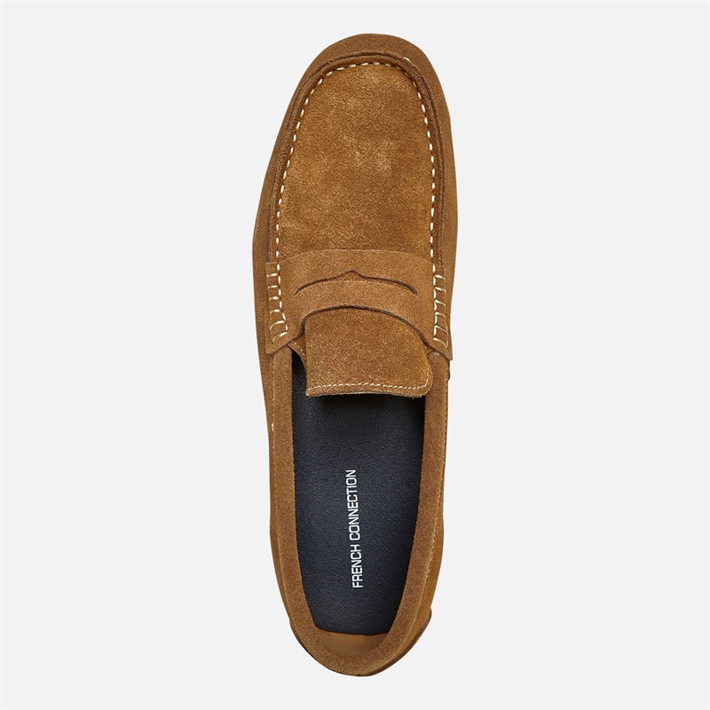 Mens Suede Driving Loafers Tan 4 Mens Suede Driving Loafers Tan