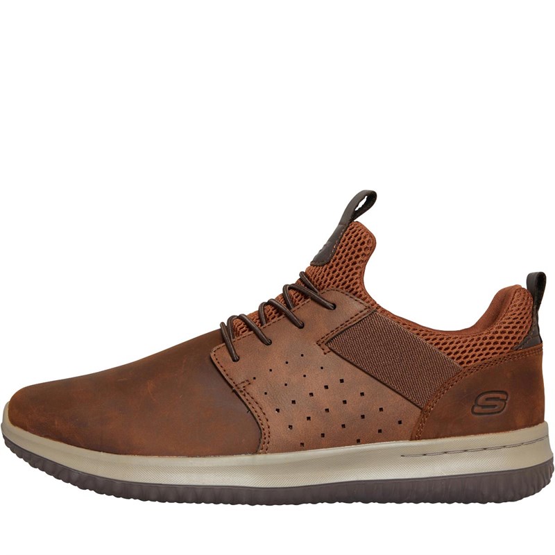 Mens Delson Axton Shoes Dark Brown 1 Mens Delson Axton Shoes Dark Brown