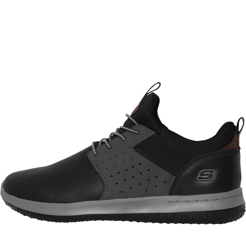 Mens Delson Axton Shoes Black/Grey