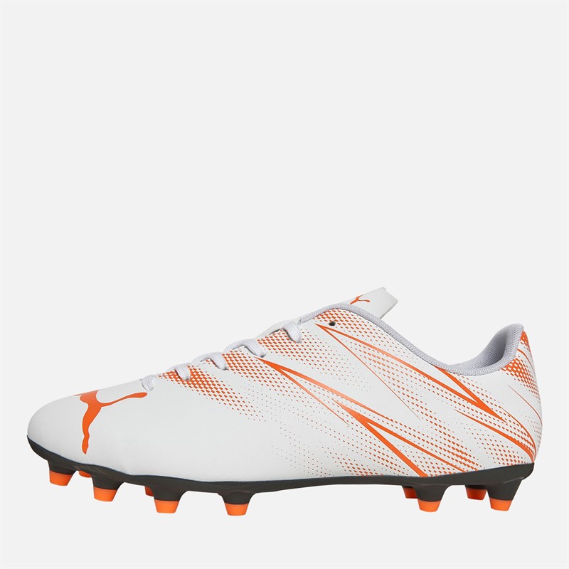 Mens Attacanto FG/AG Firm/Artificial Ground Football Boots White/Glowing Red