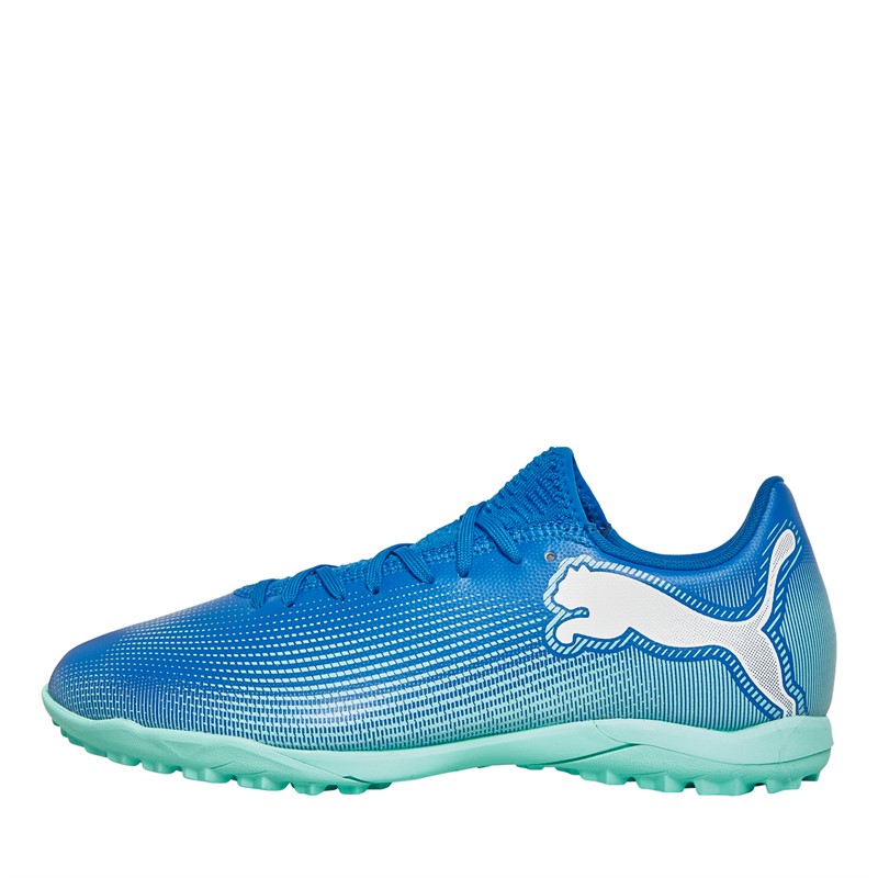 Future 7 Play TT Astro Football Boots Hyperlink Blue Mint/ White