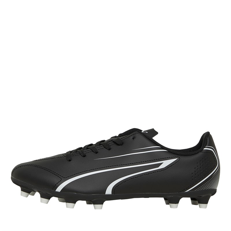 Mens Vitoria FG/AG Firm Ground Football Boots Black/White