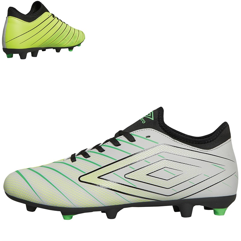 Mens Velocita Elixir 1.0 FG Firm Ground Football Boots High-Rise/Safety Yellow/Vibrant Green/Black